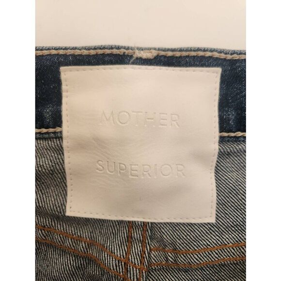 MOTHER Blue Straight Leg Jeans - Picture 4 of 10